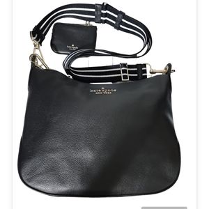 Kate Spade New York Rosie Black Pebbled Leather Zip Crossbody Purse WKR00364